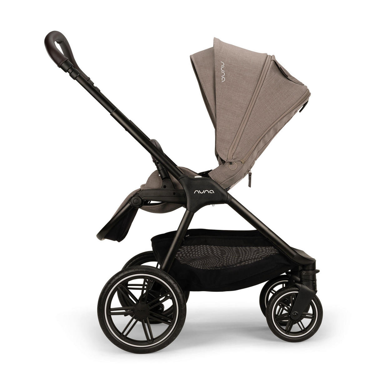 KINDERWAGENSET  TRIV lx Cedar  Cedar  - Sandfarben/Schwarz, Basics, Kunststoff/Metall (96/58/109cm) - Nuna
