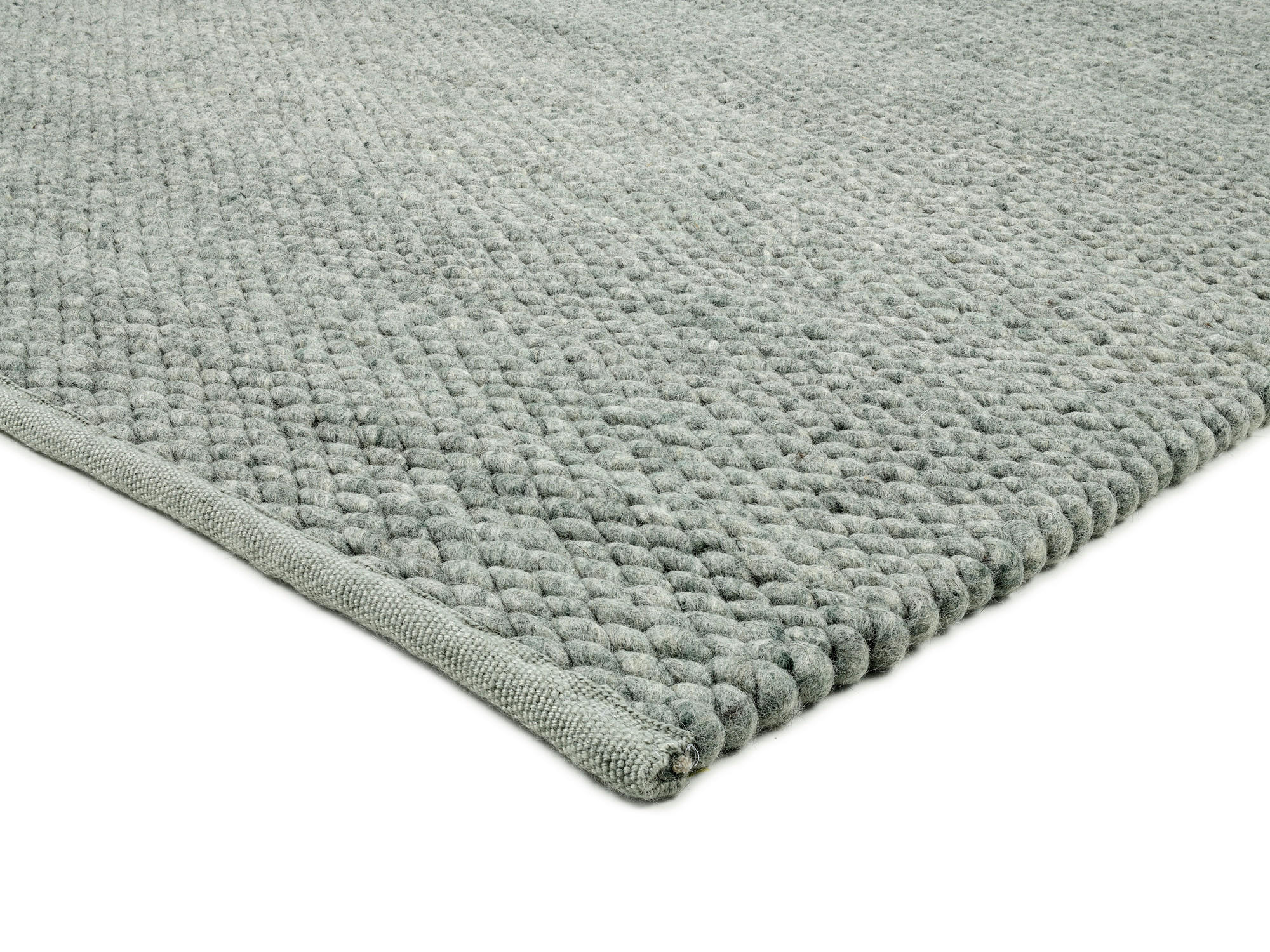 HANDWEBTEPPICH 240/340 cm Grün  - Grün, Basics, Textil (240/340cm) - Linea Natura