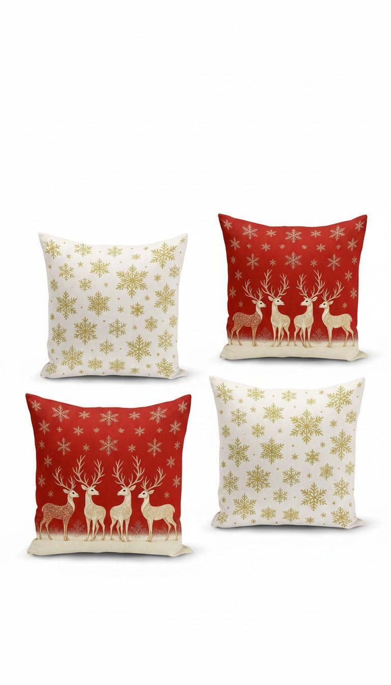 KISSENBEZUG-SET 43/43 cm  - Multicolor, Basics, Textil (43/43cm) - X-Mas