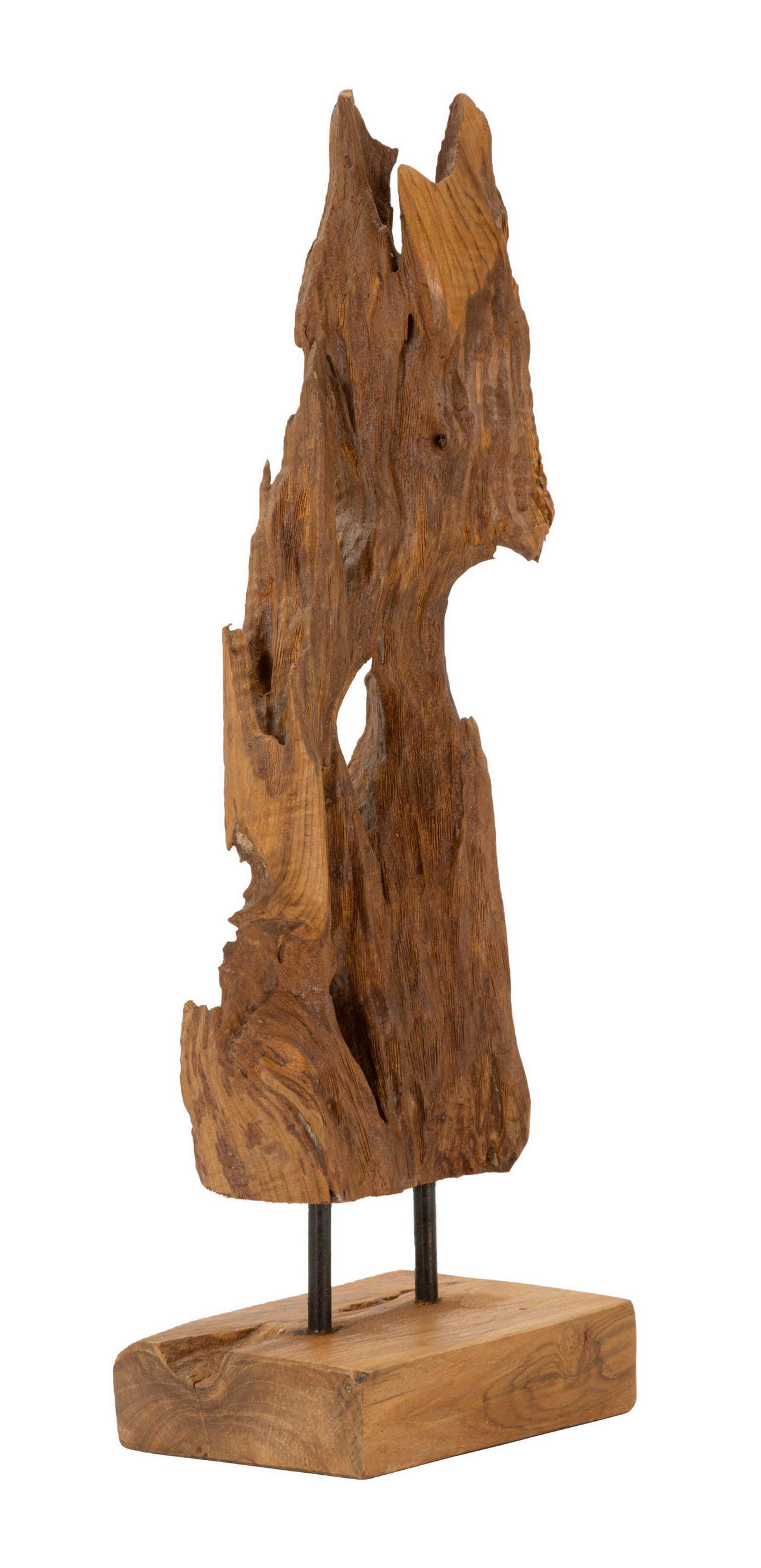 SKULPTUR - Braun, Basics, Holz (55/18/13cm)