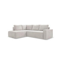 KUTNA GARNITURA tekstil  bež   - bijela/siva, Design, tekstil/plastika (194/246cm) - MID.YOU
