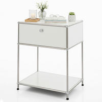 REGAL Weiß  - Weiß, Basics, Metall (50/65/40cm) - Floordirekt