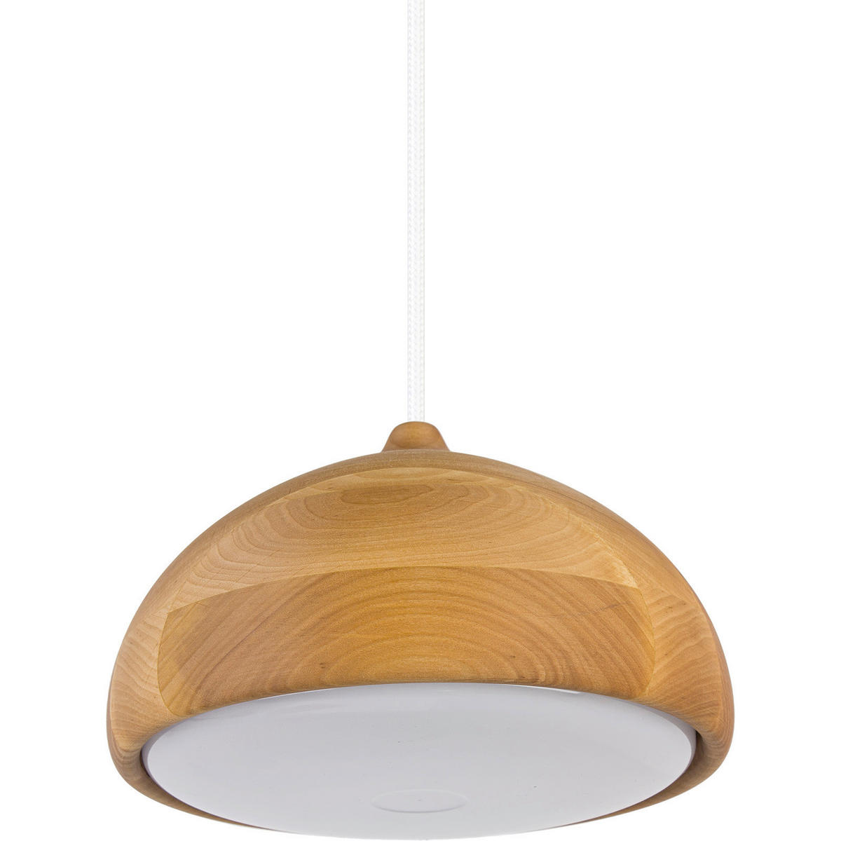 ZÁVĚSNÉ SVÍTIDLO, 22.5/90-140 cm  - bílá/barvy olše, Natur, dřevo (22.5/90-140cm)