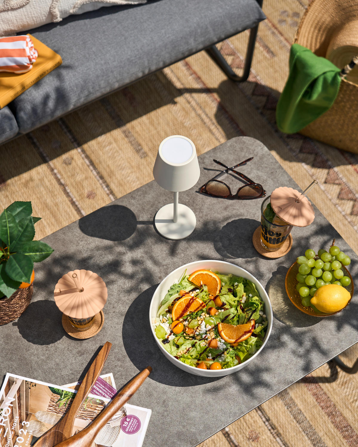 UTESET  - grå/antracit, Design, metall/glas - Ambia Garden