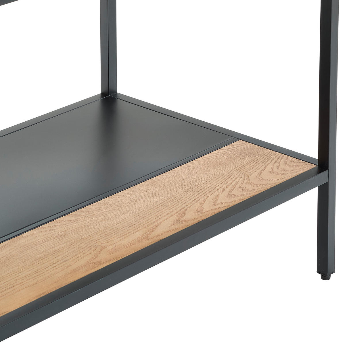 KONFERENČNÍ STOLEK, přírodní barvy, černá, dřevo, kov, kompozitní dřevo, 120/60/47 cm - černá/přírodní barvy, Design, kov/dřevo (120/60/47cm) - MID.YOU