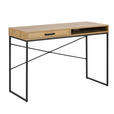 SCHREIBTISCH 140/58/76 cm  in Wildeiche  - Wildeiche/Schwarz, MODERN, Holzwerkstoff/Metall (140/58/76cm) - Carryhome