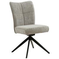 STUHL - Schwarz/Braun, Design, Textil/Metall (50/90,5/66cm) - Carryhome