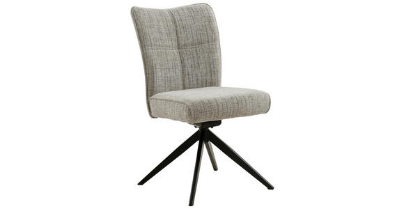 STUHL - Schwarz/Braun, Design, Textil/Metall (50/90,5/66cm) - Carryhome