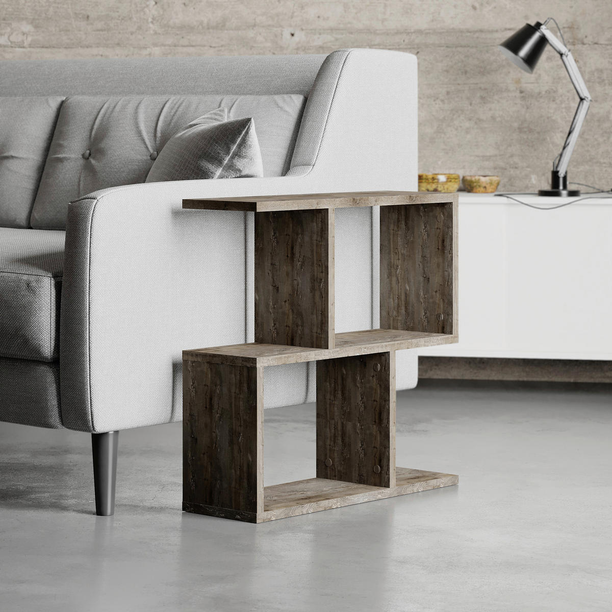 BEISTELLTISCH in Holzwerkstoff 60/20/60 cm  - Dunkelbraun, Design, Holzwerkstoff (60/20/60cm) - Livetastic