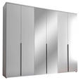 DREHTÜRENSCHRANK  in Weiß  - Schwarz/Weiß, MODERN, Glas/Holzwerkstoff (270/225/52cm) - Carryhome