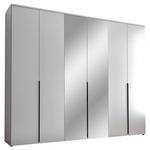 DREHTÜRENSCHRANK  in Weiß  - Schwarz/Weiß, MODERN, Glas/Holzwerkstoff (270/225/52cm) - Carryhome