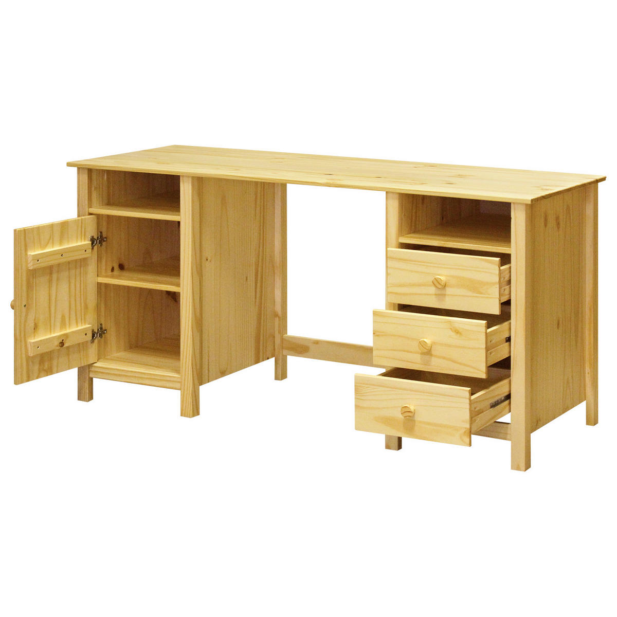 SCHREIBTISCH 150/54/74 cm Naturfarben  - Naturfarben, Basics, Holz (150/54/74cm) - Livetastic