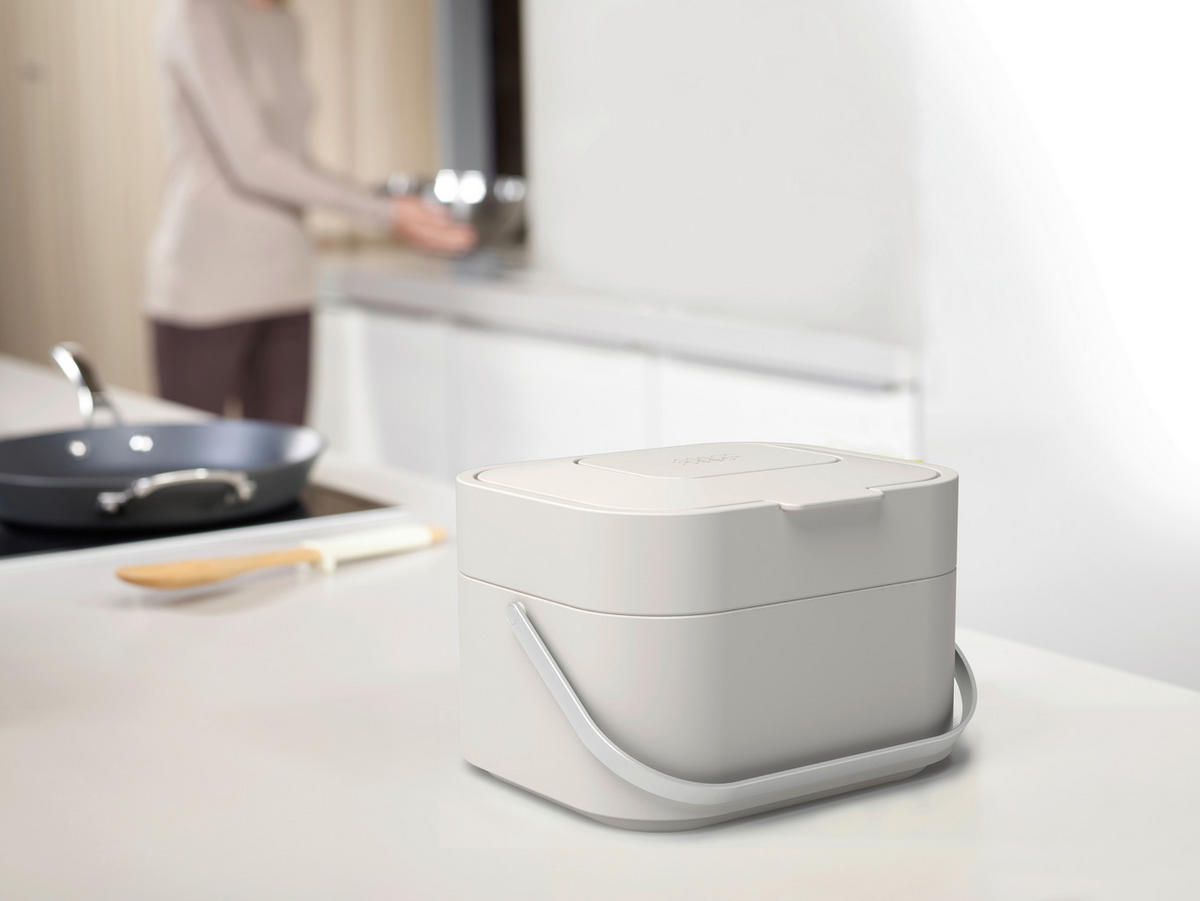 KOŠ ZA SMETI - bež, Basics, umetna masa (23,5/19,7/16,1cm) - Joseph Joseph