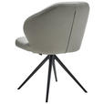 STUHL Echtleder Cappuccino  - Schwarz/Cappuccino, Design, Leder/Metall (61/84/61cm) - Dieter Knoll