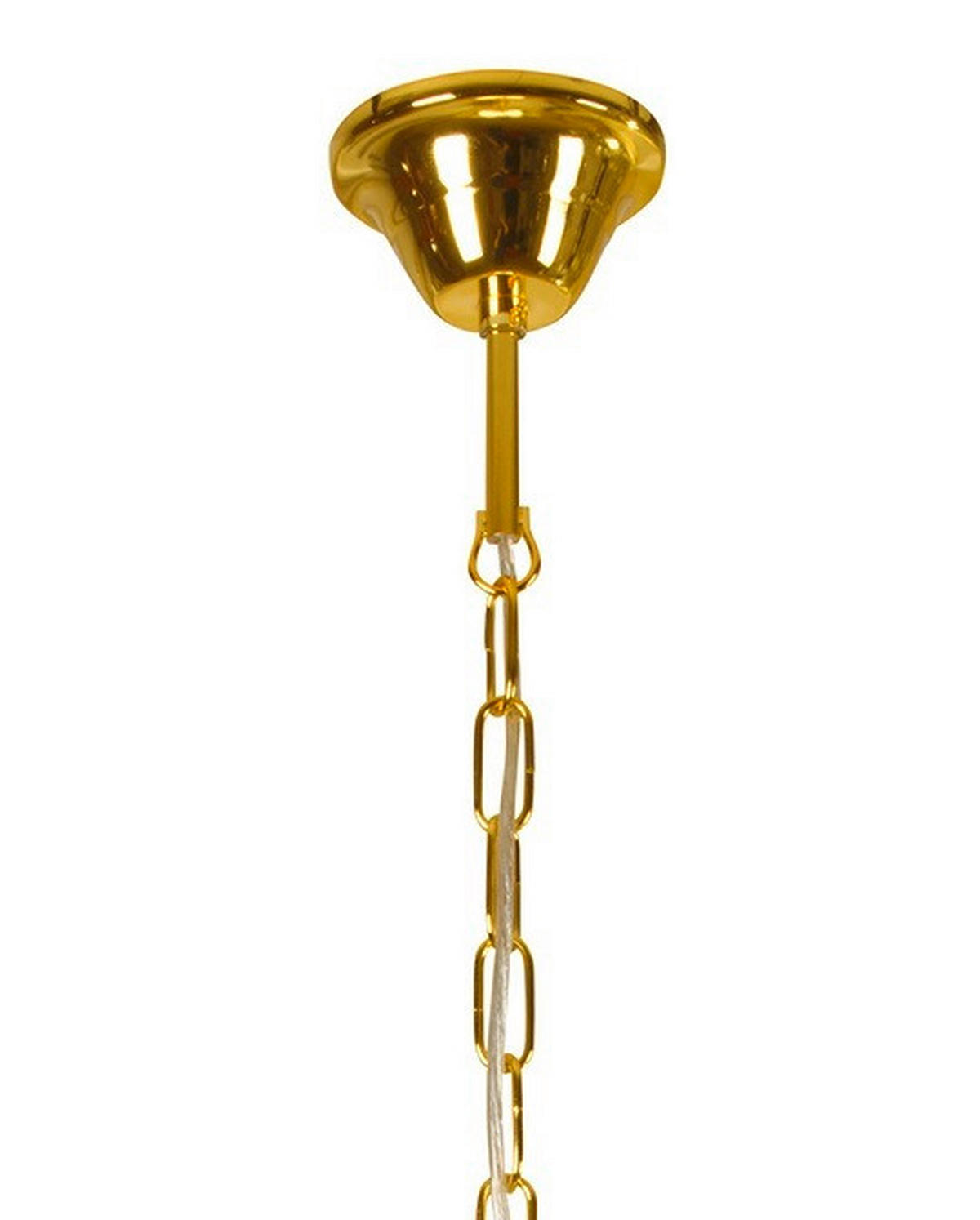 KRISTALL-HÄNGELEUCHTE 62/62/130 cm   - Messingfarben, KONVENTIONELL, Glas/Metall (62/62/130cm)