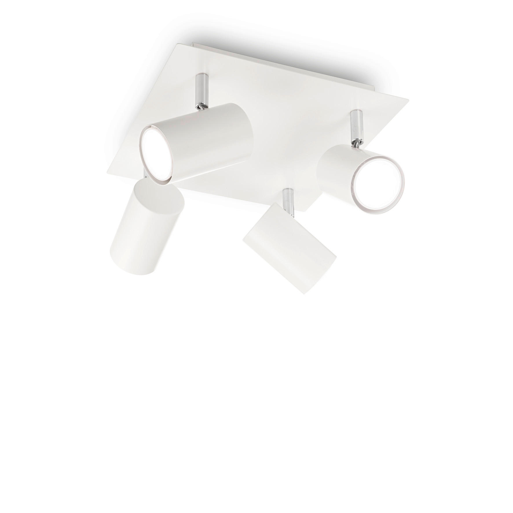 DECKENLEUCHTE    30,5/30,5/13 cm  - Weiß, Basics, Metall (30,5/30,5/13cm) - Ideal Lux
