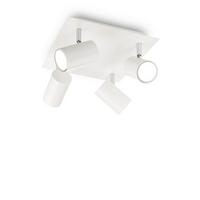 DECKENLEUCHTE    30,5/30,5/13 cm  - Weiß, Basics, Metall (30,5/30,5/13cm) - Ideal Lux