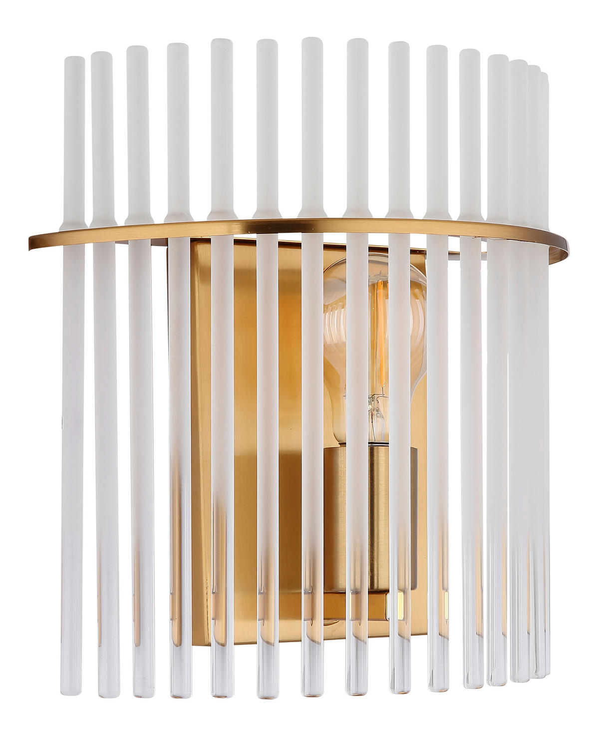 WANDLEUCHTE - Klar/Goldfarben, Konventionell, Glas/Metall (25/12,5/26cm) - Globo