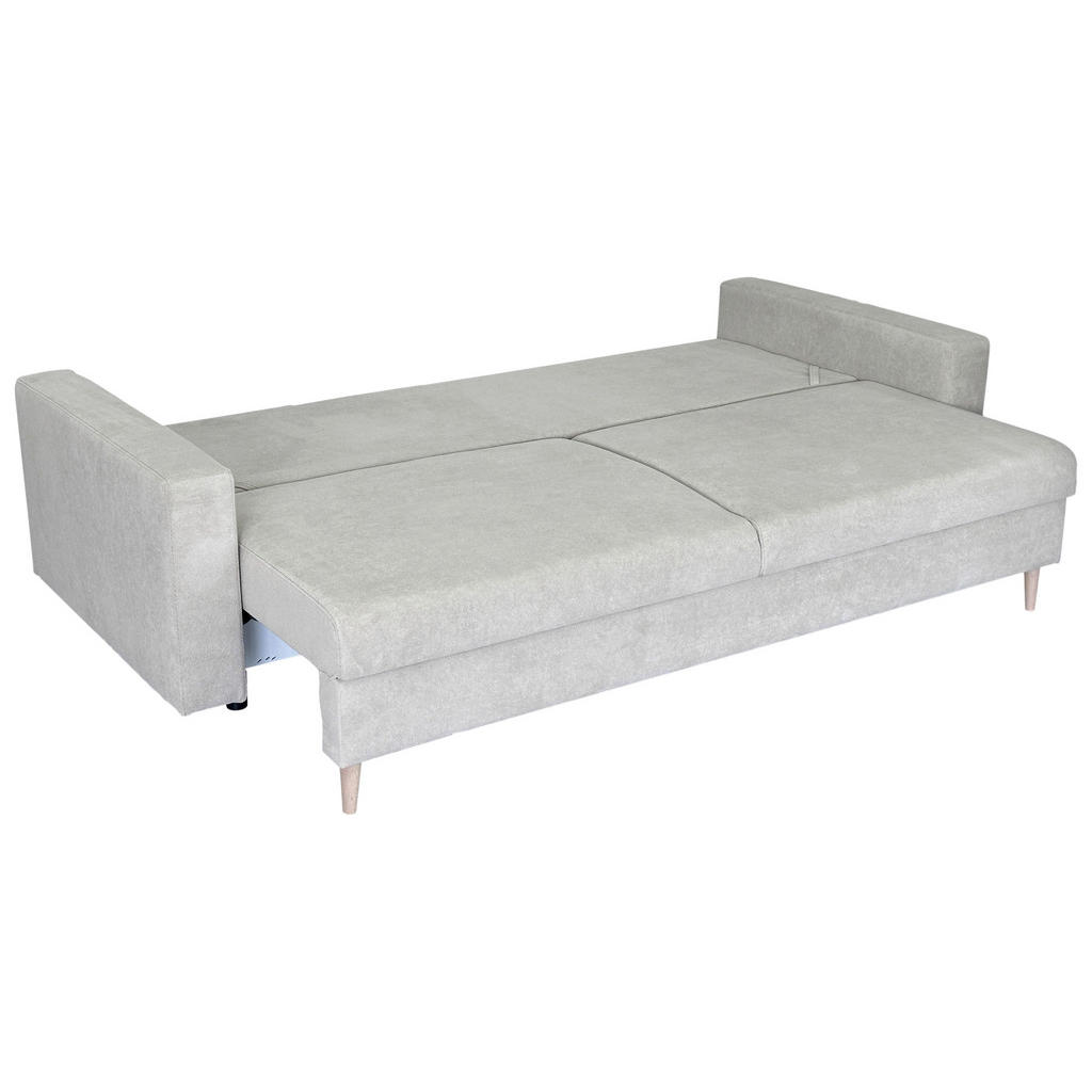 Thumbnail - Mid.you Schlafsofa, Beige, Textil, 3-Sitzer, Füllung: Polyurethan (PUR),Polyurethan (Pur), 220x96x98 cm, Made in EU, Lie...