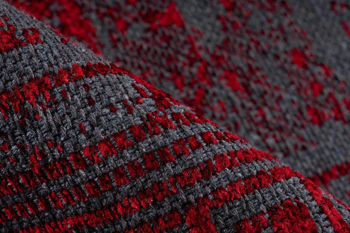 KOBEREC TKANÝ NA PLOCHO, 120/170 cm, červená - červená, Konvenční, textil (120/170cm)