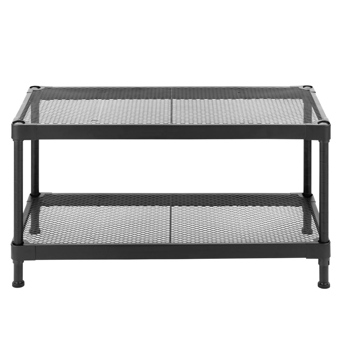 SCHUHREGAL Schwarz  - Schwarz, Design, Kunststoff/Metall (75/40/32cm) - MID.YOU