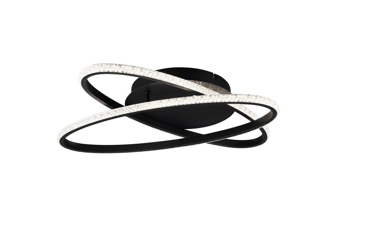 LED-DECKENLEUCHTE  58/9 cm    - Schwarz, Konventionell, Metall (58/9cm)