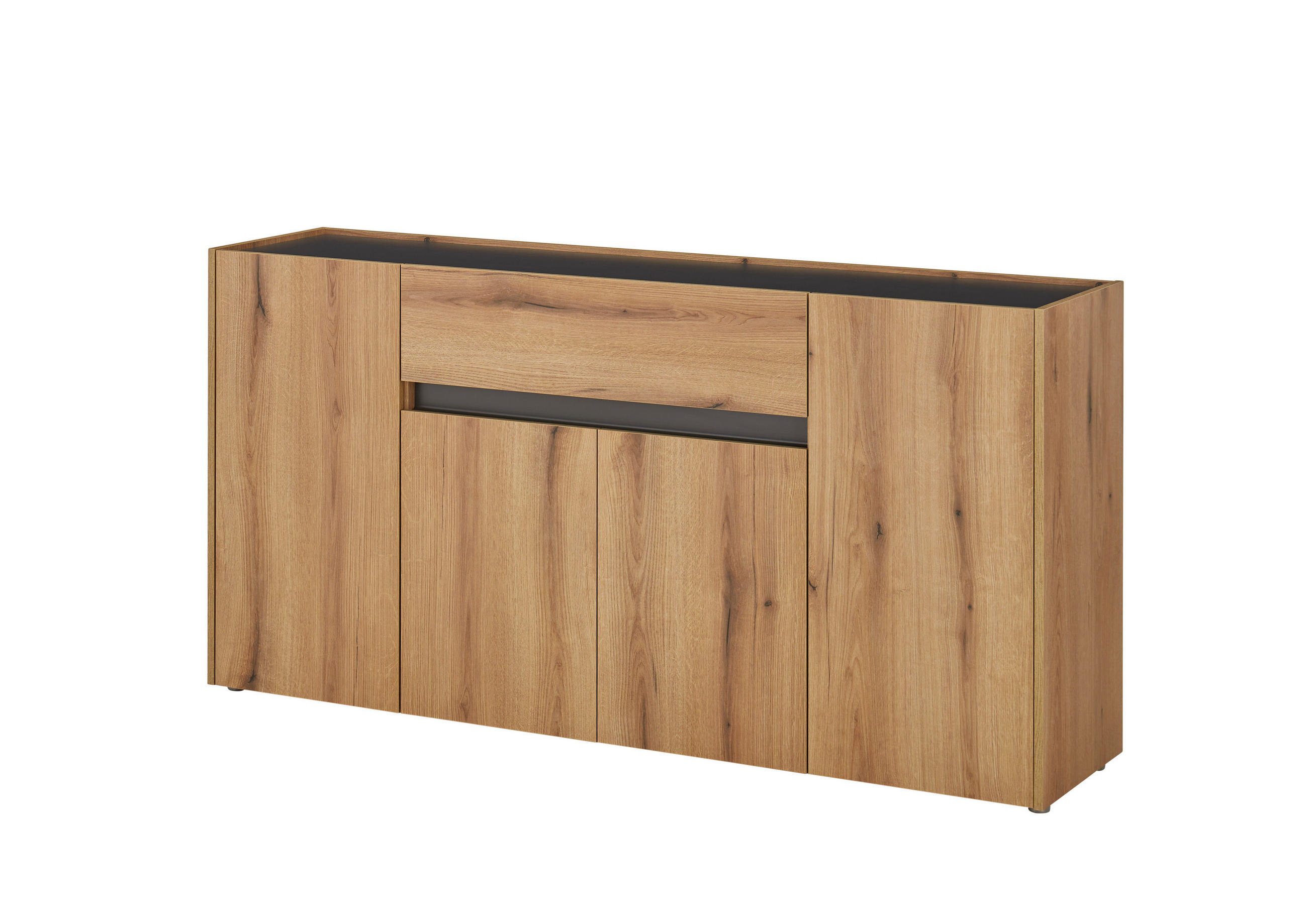 SIDEBOARD  170/86/40 cm 2 Schublade(n)  - Eichefarben/Anthrazit, Design, Holzwerkstoff/Kunststoff (170/86/40cm) - Modante