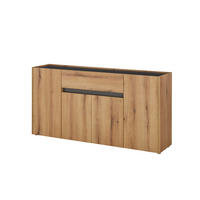 SIDEBOARD  170/86/40 cm 2 Schublade(n)  - Eichefarben/Anthrazit, Design, Holzwerkstoff/Kunststoff (170/86/40cm) - Modante