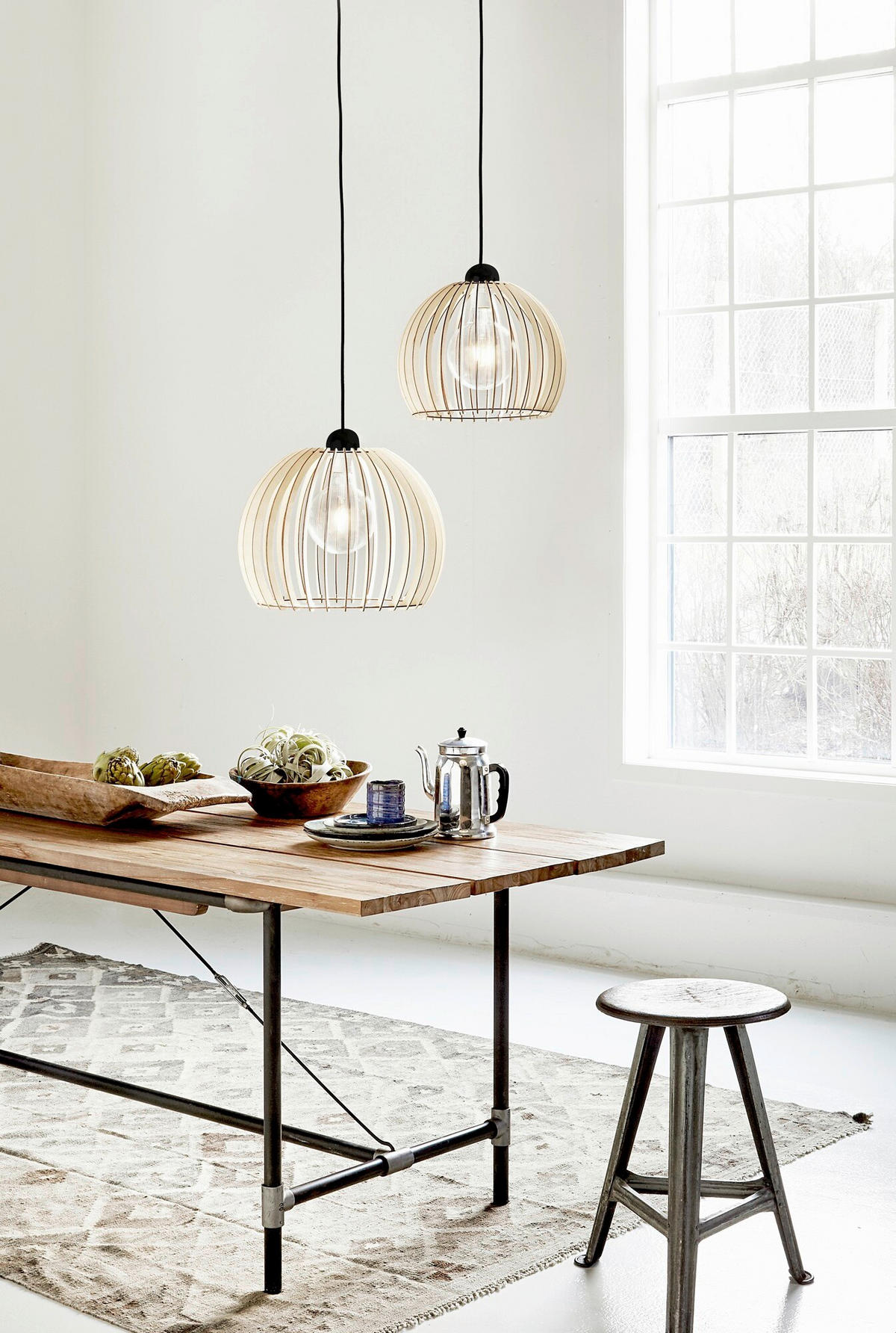 PENDELLEUCHTE Chino 23/25 cm  - Braun, Design, Holz (23/25cm) - Nordlux