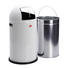 ABFALLSAMMLER PUSHBOY 50 L - Edelstahlfarben/Weiß, Basics, Kunststoff/Metall (40/75/40cm) - Wesco ABFALLSAMMLER PUSHBOY 50 L - Edelstahlfarben/Weiß, Basics, Kunststoff/Metall (40/75/40cm) - Wesco