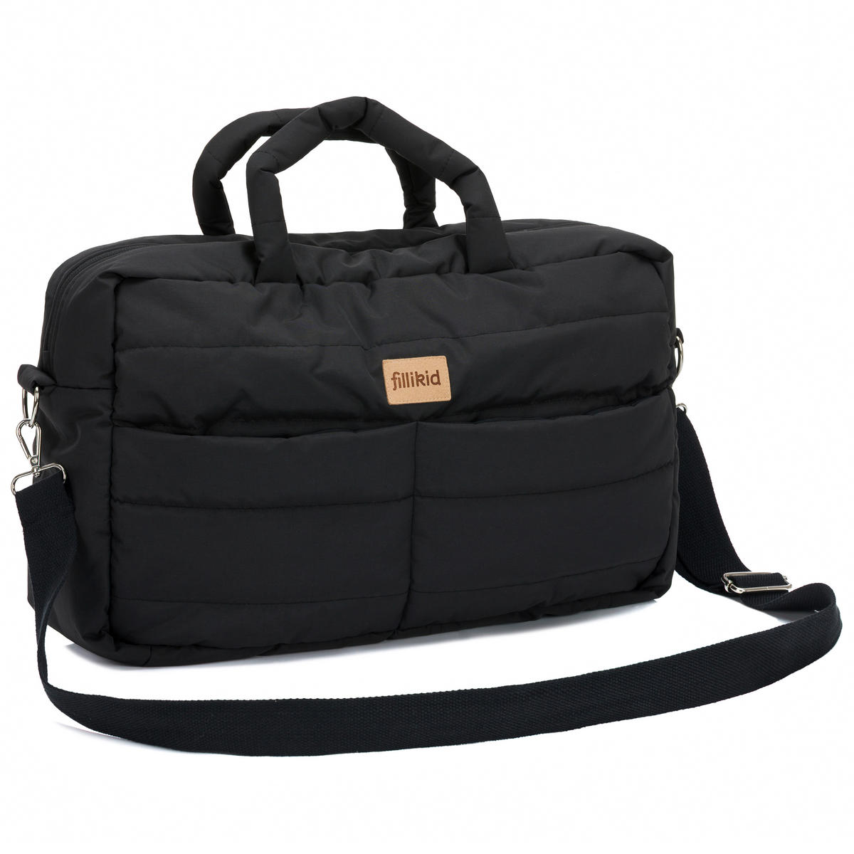 WICKELTASCHE  - Schwarz, Basics, Textil (43/28/14cm) - Fillikid