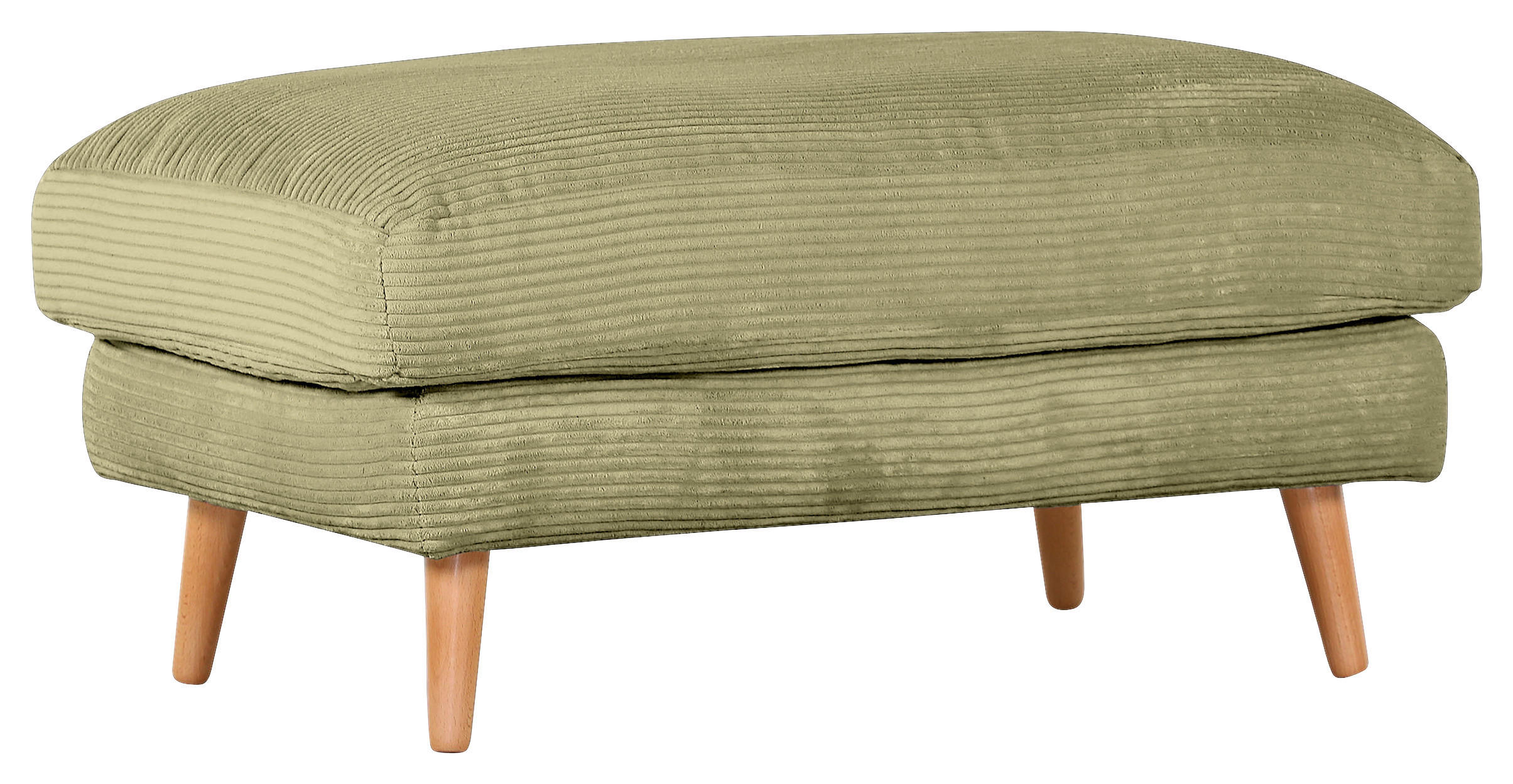 HOCKER Cord Hellgrün  - Naturfarben/Hellgrün, ROMANTIK / LANDHAUS, Holz/Textil (100/50/63cm) - Landscape
