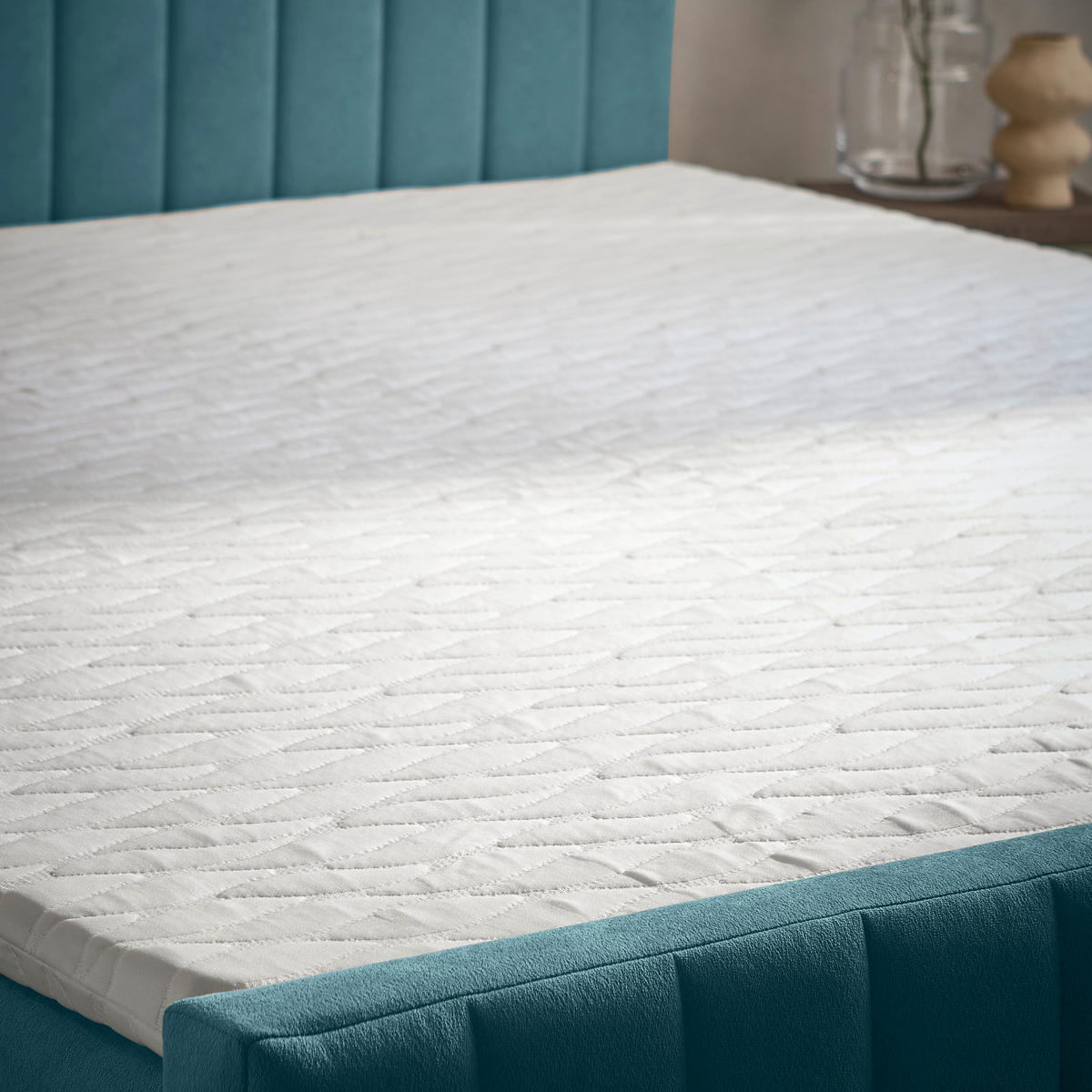 BOXBETT 180/200 cm  in Hellblau  - Schwarz/Hellblau, KONVENTIONELL, Kunststoff/Textil (180/200cm) - Boxxx