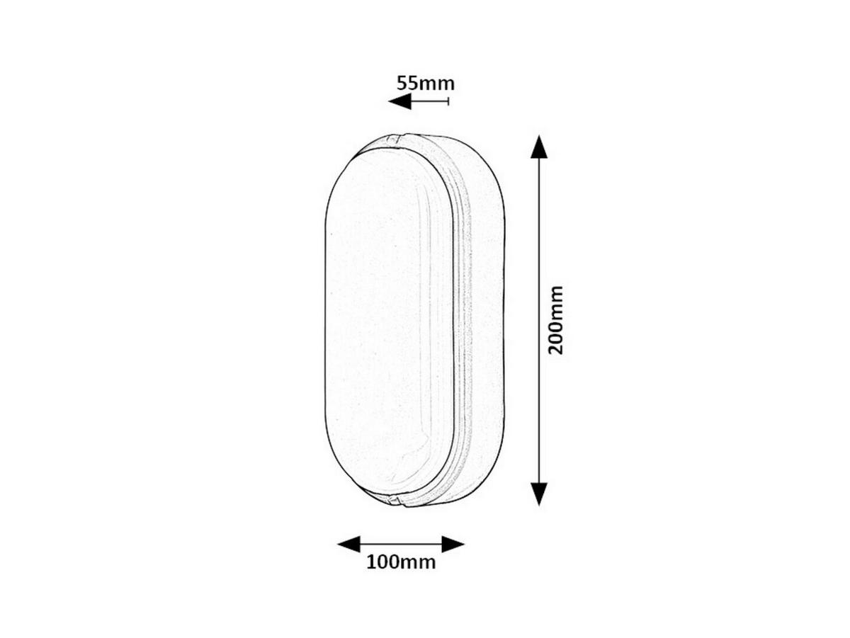 ZUNANJA STROPNA SVETILKA  Hort  20/10 cm           - črna/bela, Basics, umetna masa (20/10cm)