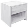 NACHTSCHRANK 45/45/35 cm Buche massiv  - Weiß, Natur, Holz (45/45/35cm) - Carryhome