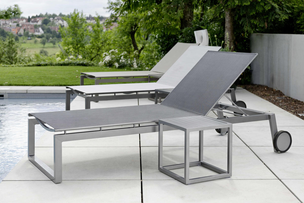 GARTENBEISTELLTISCH 40/40/40 cm Metall  - Graphitfarben, Basics, Metall (40/40/40cm) - Stern