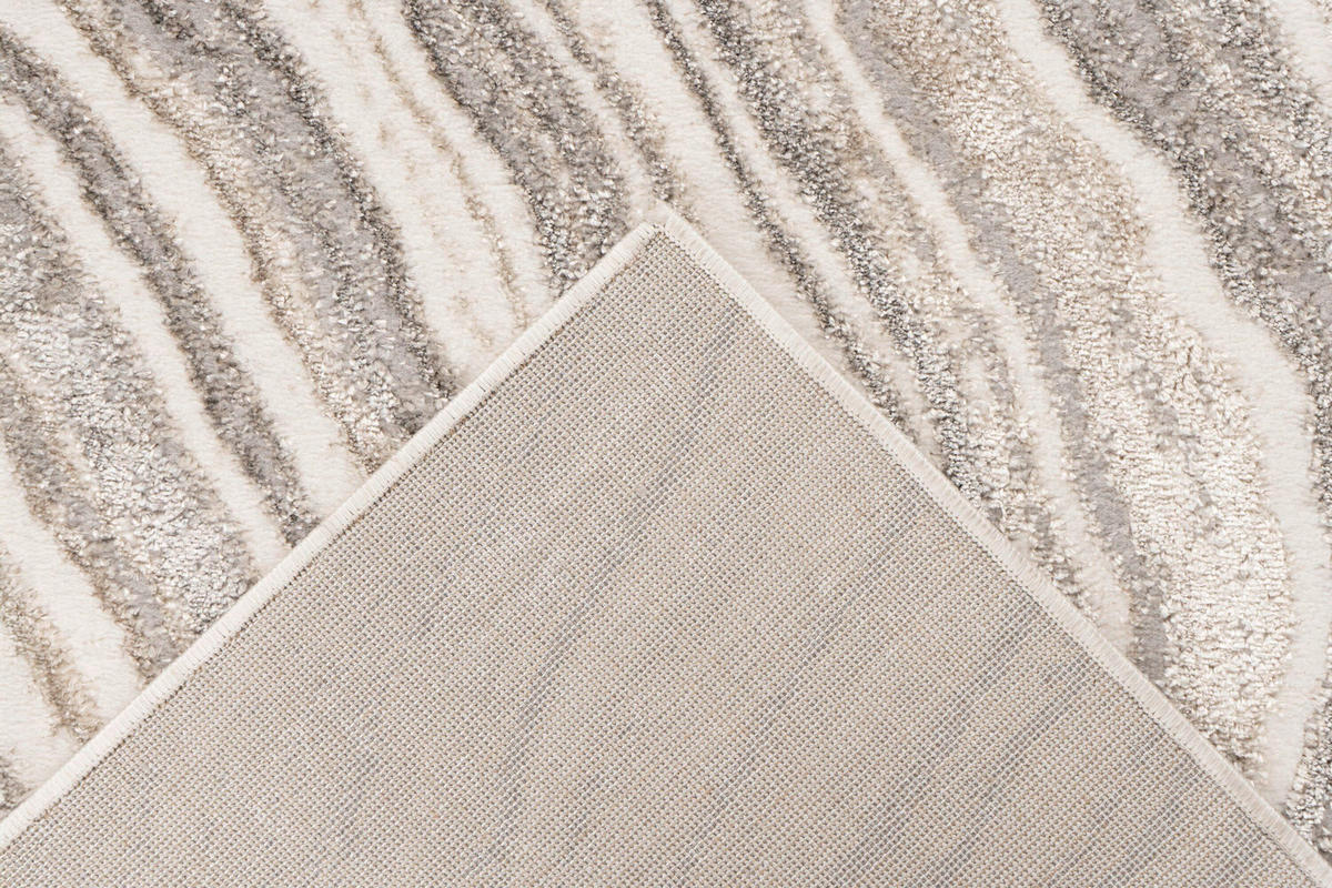 FLACHWEBETEPPICH 200/290 cm Silberfarben, Beige rechteckig  - Beige/Silberfarben, Basics, Textil (200/290cm) - Kayoom