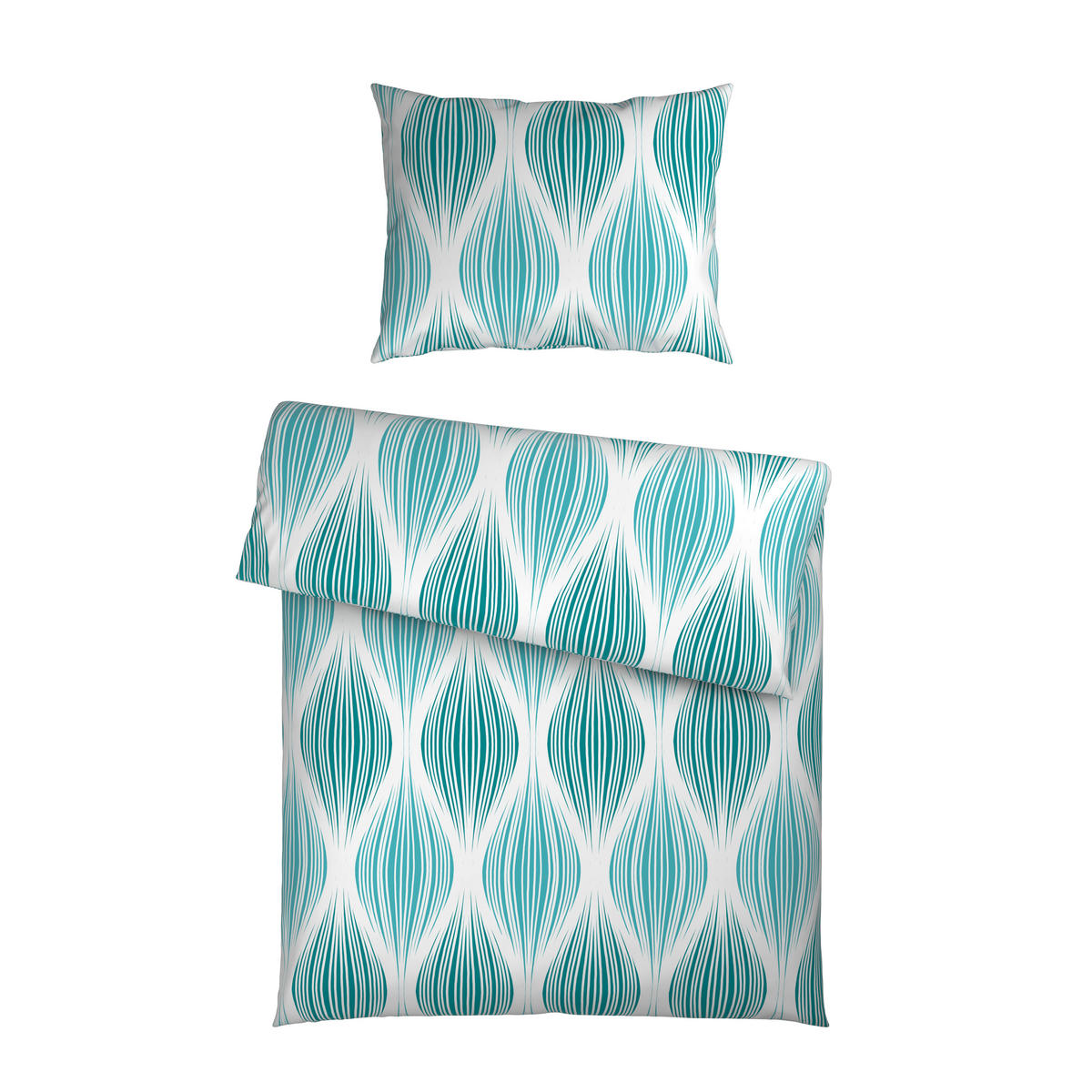 BETTWÄSCHE Satin 140/200 cm  - Blau, Textil (140/200cm) - Novel