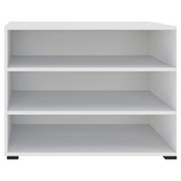 REGÁL, biela, 91/67/40 cm - čierna/biela, Konventionell, kompozitné drevo/plast (91/67/40cm) - Hom`in