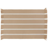 PODLOŽKA POD TANIER, bavlna, 35/45 cm - biela/taupe, Design, textil (35/45cm) - Novel