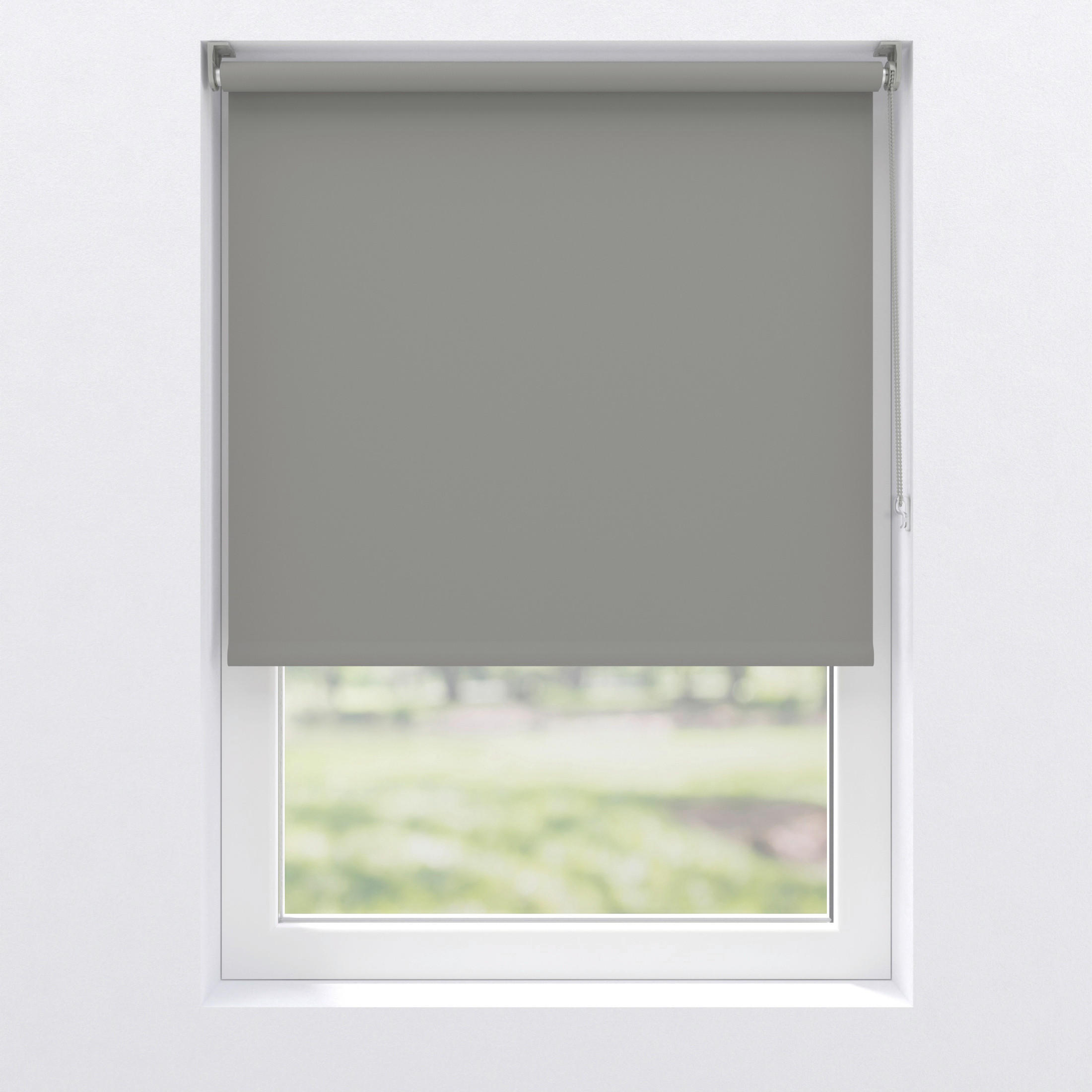 VERDUNKELUNGSROLLO 90/220 cm  - Hellgrau/Grau, Basics, Kunststoff (90/220cm)