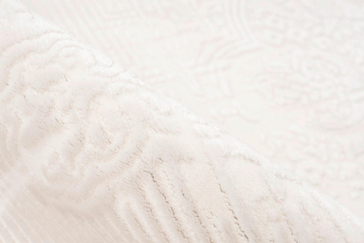 WEBTEPPICH Verona Elfenbein  - Elfenbein, Design, Textil (80cm) - Batucci