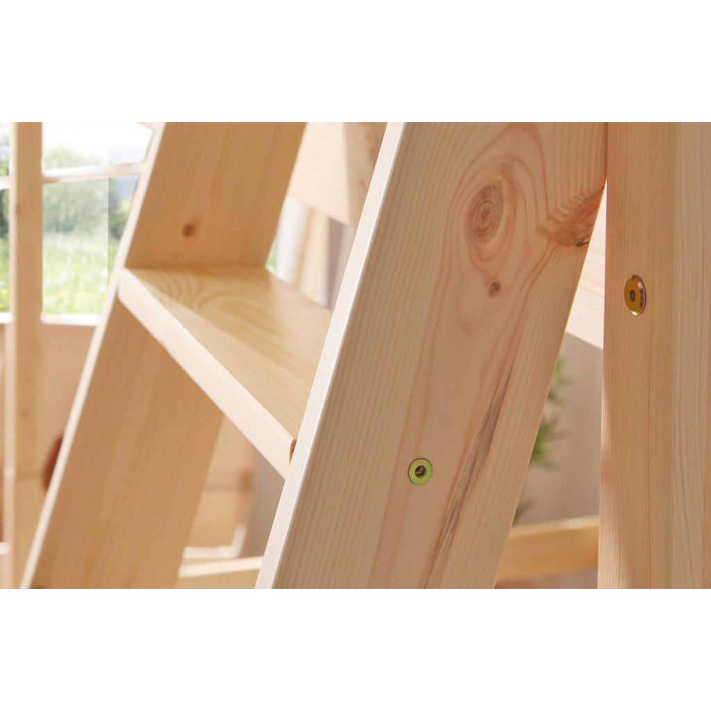 Thumbnail - Mid.you Hochbett Ticaa 891341 Matthias 140, Kiefer, Holz, Kiefer, massiv, Höhe ca. 16 cm, links montierbar, rechts monti...