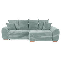 ECKSOFA  in Cord Mintgrün  - Eichefarben/Mintgrün, KONVENTIONELL, Holz/Textil (276/177cm) - Carryhome