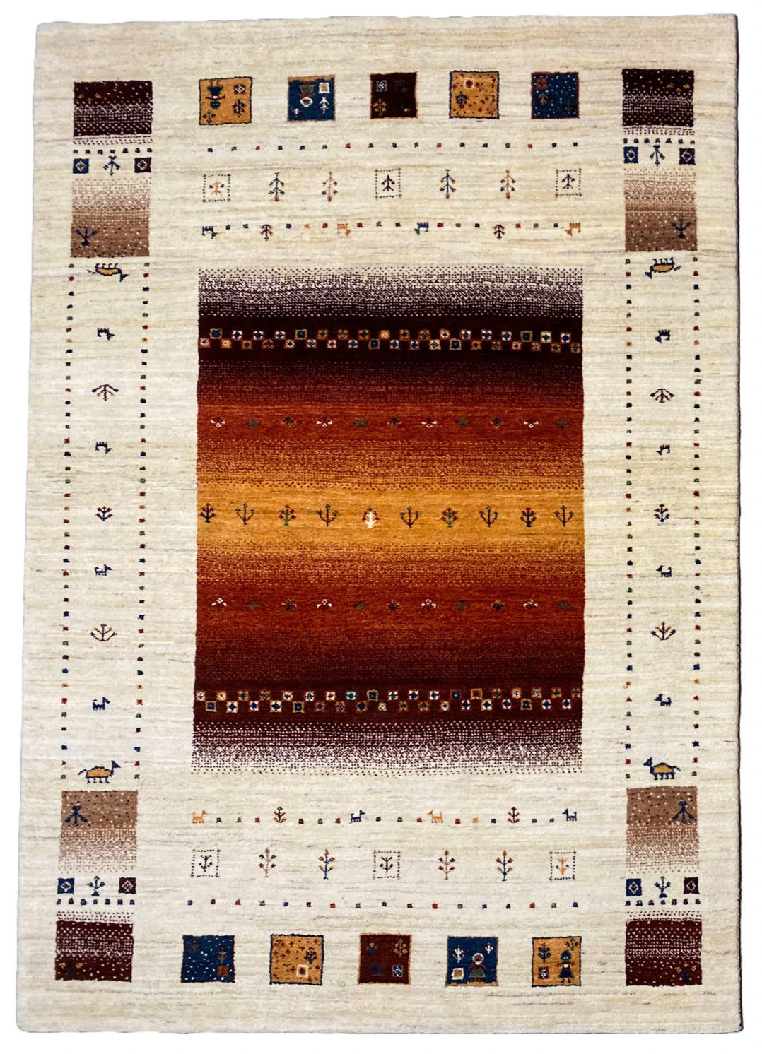 ORIENTTEPPICH  Wohnzimmer 90/160 cm Mother Earth Red Gelb, Naturfarben, Rot rechteckig  - Gelb/Rot, LIFESTYLE, Textil (90/160cm) - Cazaris