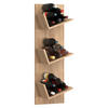 WEINREGAL 33/106,5/25,6 cm  - Eichefarben, Basics, Holzwerkstoff (33/106,5/25,6cm) - MID.YOU