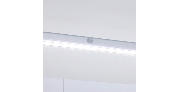 KLEIDERSTANGE mit Beleuchtung System Unit Alufarben  - Alufarben, Metall (87,1cm) - Hom`in