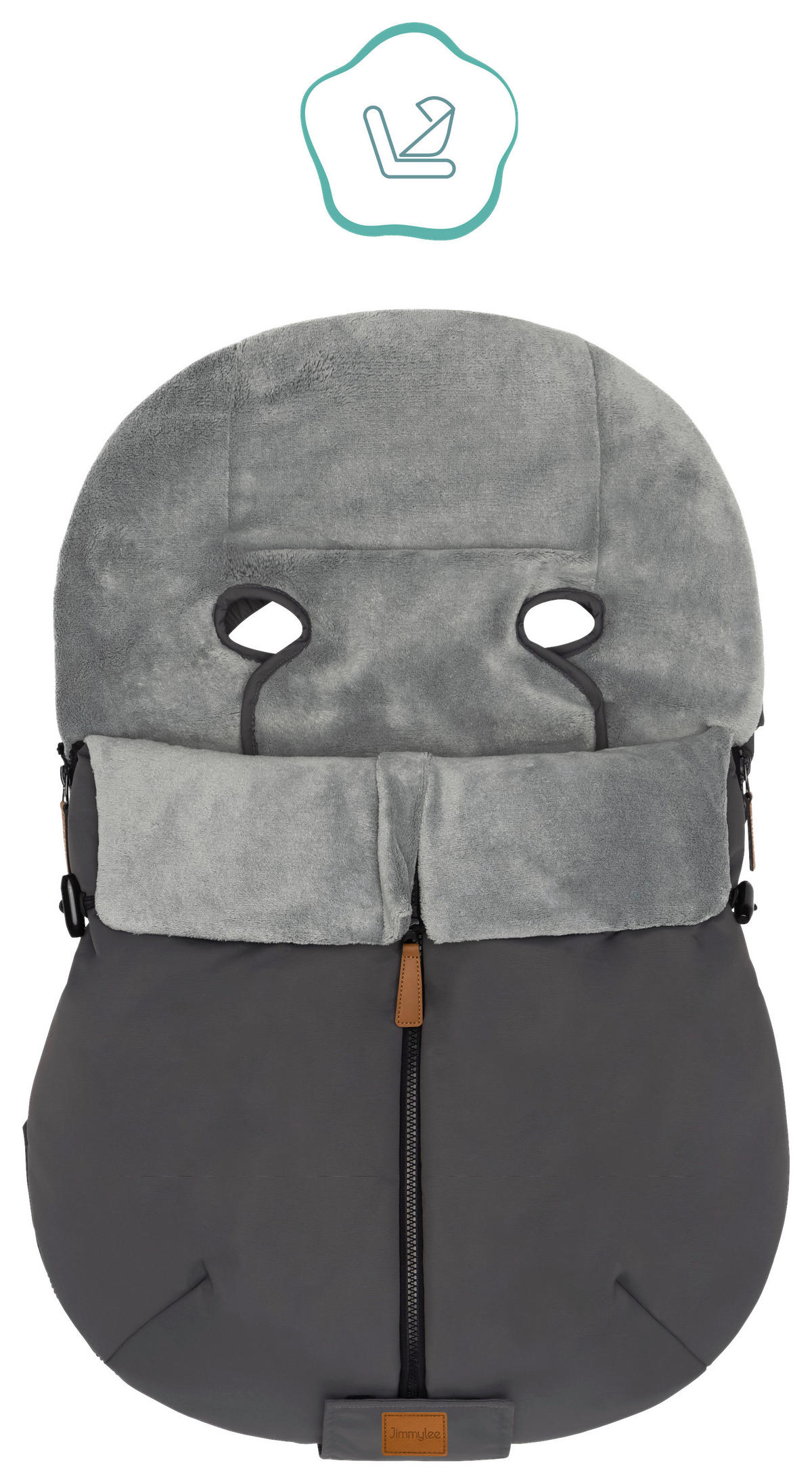 VREČA ZA OTROŠKO LUPINICO - siva, Basics, umetna masa (48/75cm) - Jimmylee