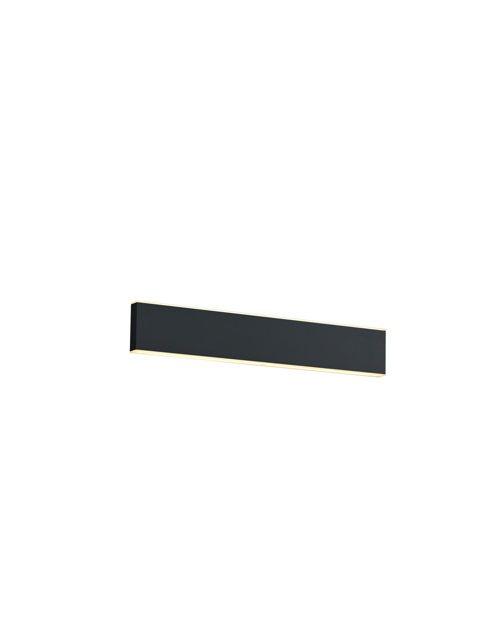 AKKU-WANDLEUCHTE - Schwarz, Design, Metall (14/2,7cm) - Hell