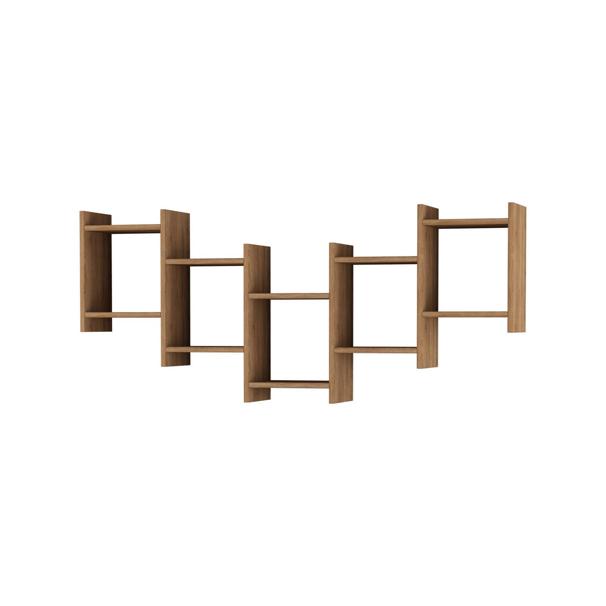 VÄGGHYLLPLAN 151/64/20 cm  - ekfärgad, Design, trämaterial (151/64/20cm) - Livetastic